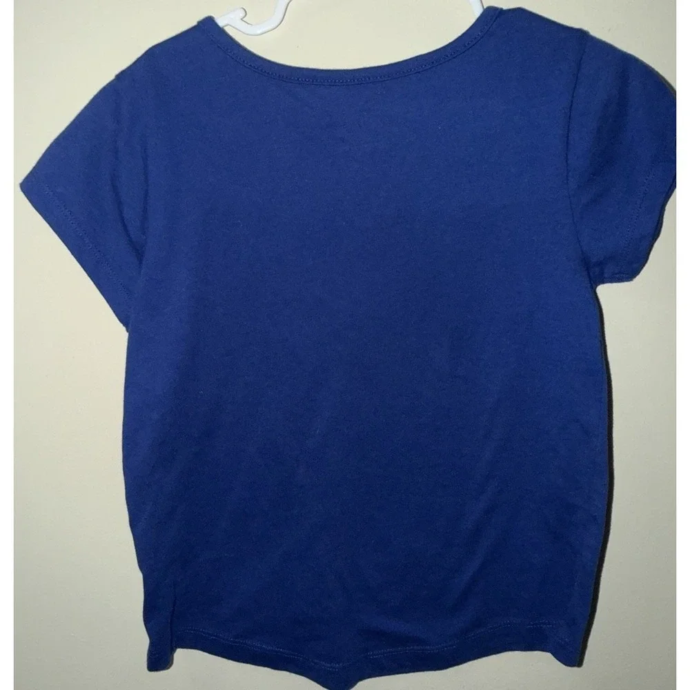 The Children's Place Girls' Short Sleeve T-Shirt Royal Blue, Size small‎ 5/6